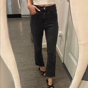 Urban outfitters black BDG  KICK flare high rise cropped Women's Jeans